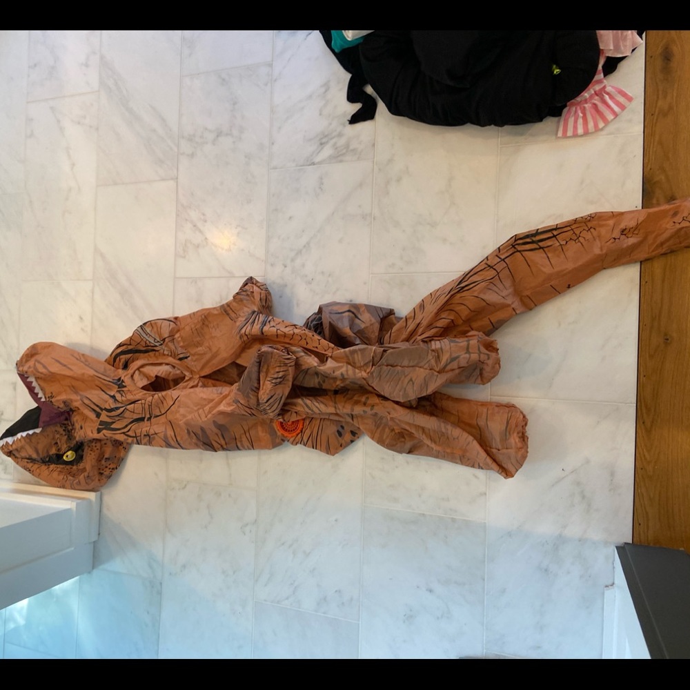 KIDS AND ADULT SIZE DINOSAUR BLOW UP COSTUME